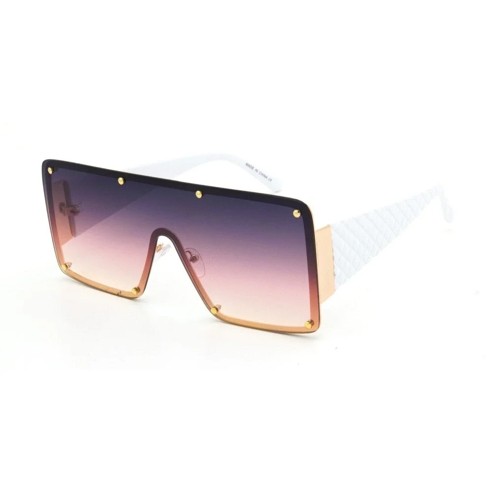 Shield Sunglasses Oversized Studded Fashion Visor Sunnies‎ Designer Shades